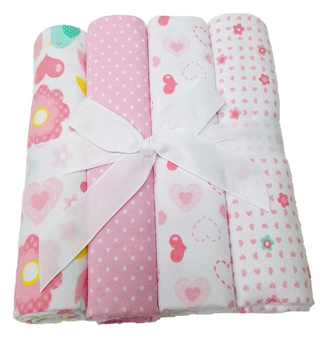 4er Set spucktuch//moltontuch//spucktücher mousseline 4st pucktuch 1834 Rose