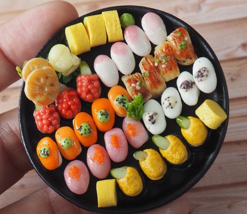 1:6 Dollhouse Miniatures Japanese Food Sushi Supply Deco Barbie Blythe Accessory