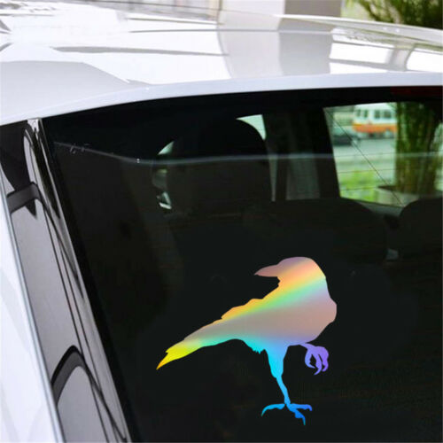 Fun Crow Bird Car Bumper Laptop Window Wall Laptop Door Vinyl Sticker Decal Gift