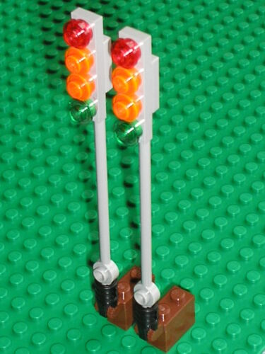 SEMAPHORE feu tricolore LEGO  TRAIN Signal MOC 