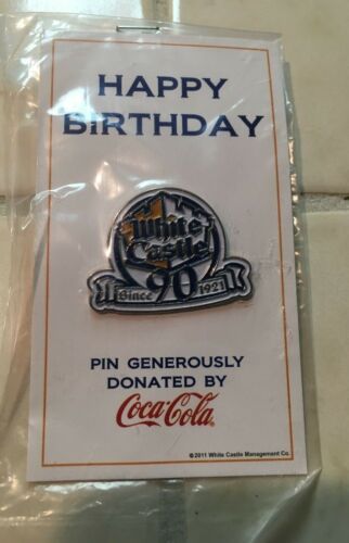 White Castle 90th Birthday 90 Anniversary lapel collector hat pin LE Limited 