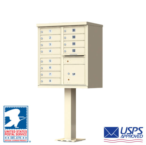 USPS Access 12 Door Locking Cluster Mailbox Free Shipping and Engraving! 