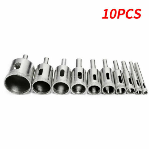 15PC 6-50mm Diamond Tool Glass Drill Bit Hole Saw Cutter for Tile Marble Ceramic