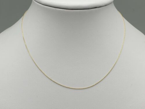 Details about   9ct 9k yellow gold 0.8mm fine belcher chain 16 18'' 20'' 22'' necklace 0.7-0.9g 