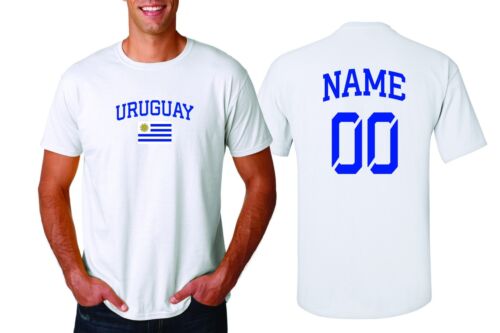 Uruguay T-shirt Soccer Jersey any Sports Add Any Name /& Number Men/'s