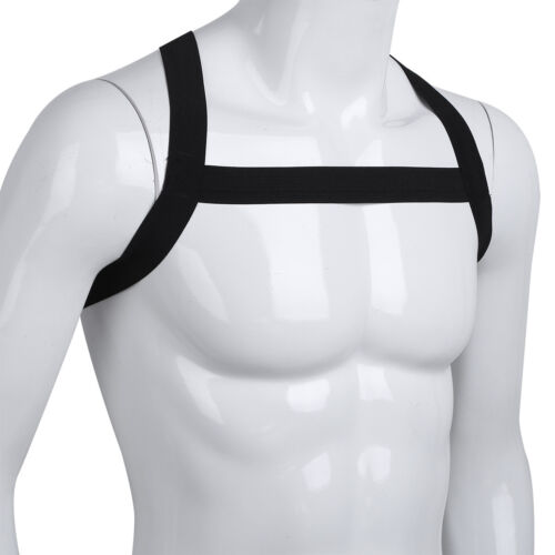 Men/'s Strong Nylon Chest Harness Strap Shoulder Body Muscle Clubwear Costume