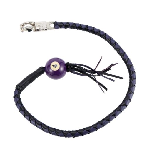 Get Back Whip With Pool Ball 42/" Long 2/" W Multiple Colors Stainless Steel Clamp