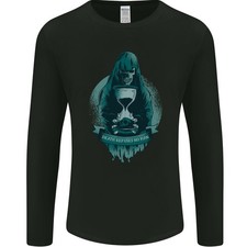 La Mort Ne Refuse Aucun Homme T-Shirt À Manches Longues Avec Crâne De Faucheuse