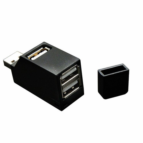 3-Port USB 2.0 HUB Mini Portable Splitter Box High Speed For PC Computer Laptop