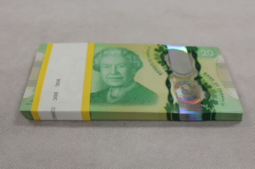CONSECUTIVE 5 x $20 Queen/'s Historic Reign Canada *NEW* Commemorative Note Set