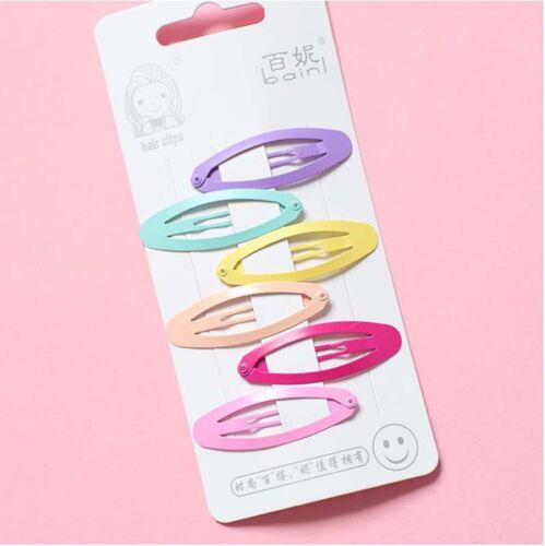 20pcs Snap Hair Clips for Hair Clip Pins BB Hairpin Color Metal Barrettes Gift 