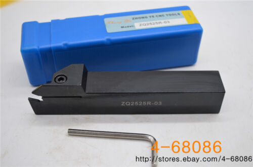 ZQ2525R-03 25*25mm External Grooving Holder Cut-Off Slotting Cutter 3mm SP300