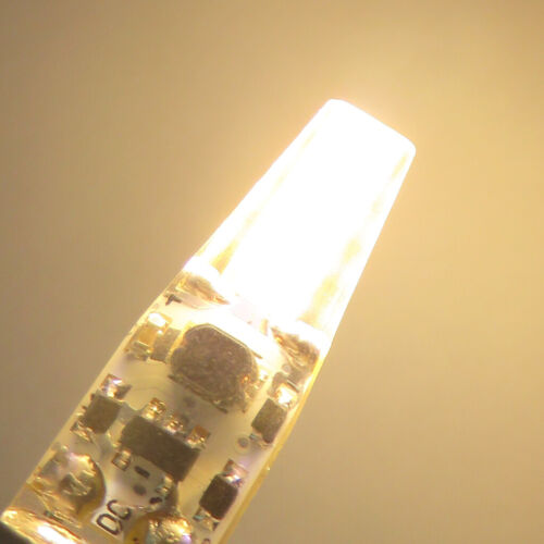 10pcs G4 Bi-Pin 1505 COB LED Light Bulb Silicone Crystal Lamp 12-24V Warm White 