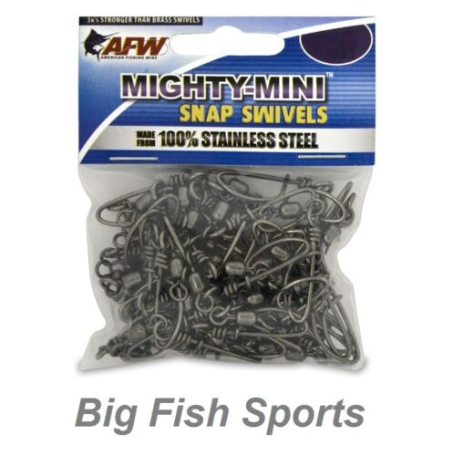 AFW Mighty Mini-Acier inoxydable Snap émerillons Pack 50 Tailles 1,2,3,5,6,2//0,4//0