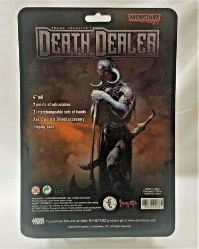Frank Frazetta/'s Death Dealer 4-Inch ACTION FIGURE BY Monstarz Amok Time