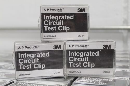 3M AP LTC-64 923690-64-I Intergrated Circuit Test Clip Lot of 3 