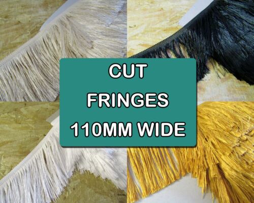 Cut Fringe 110mm Fine Tassel Trim Crafts DRESS FRINGING Fringing Tassels dance