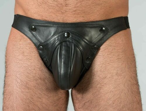XL JOCK STRAP gay thong leather slip String Lederhose Jockstrap Leder pants M,L