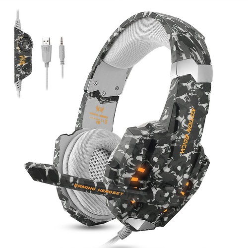 ECOOPRO PS4 Gaming Headset Stereo Gaming Headset 3.5mm Noise Isolation Over Ear