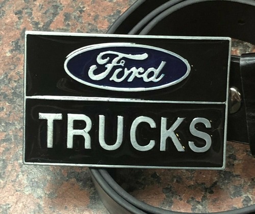 FORD TRUCKS logo metal BUCKLE Free Belt trucker truck driver gift idea