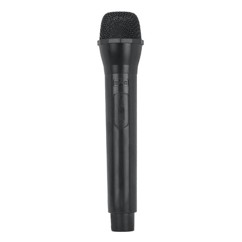 MIC ACCESSORIES BLACK KARAOKE SINGER PROP FANCY DRESS 1x FAKE MICROPHONE