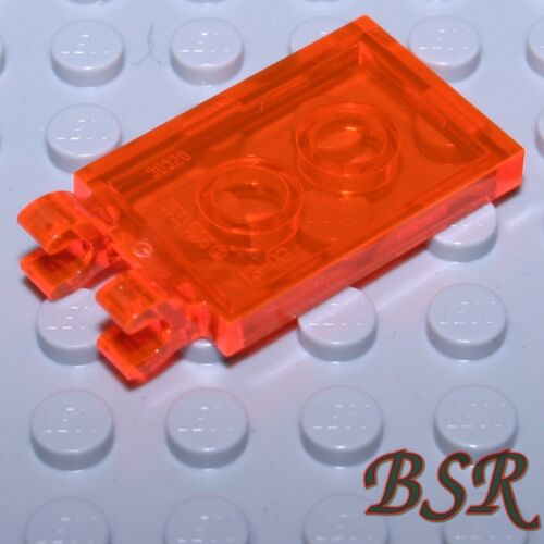 SK152 8 Stück transparent rot orange Fliese 2x3 Fahne Clip FL.REDORA unbespielt 
