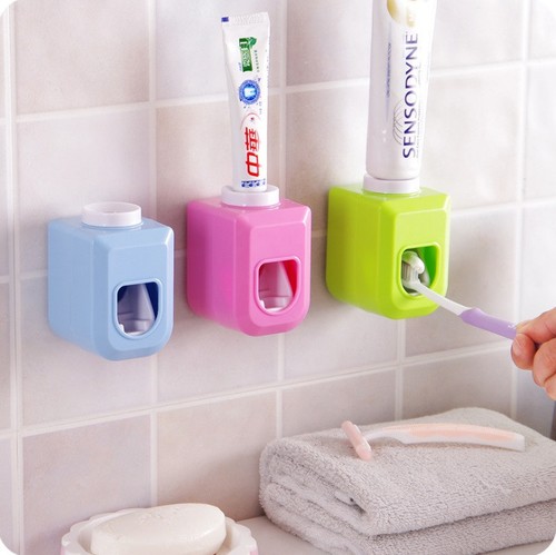 Home Touch Automatic Auto Squeezer Toothpaste Dispenser Hands Free Squeeze Out