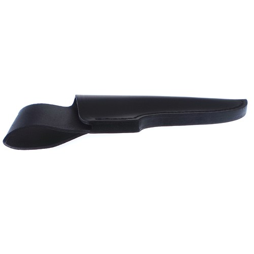 FRIZIONE in pelle nera COLTELLO FODERO Fit-Adatto Lama 10cm o meno