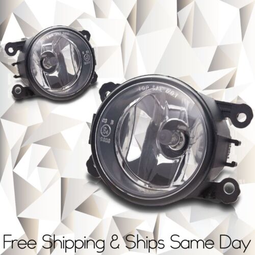 Clear Fog Lamps pair w// Wiring Kit Fits Mitsubishi 06-12 Eclipse 07-12 Outlander