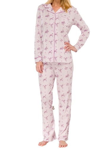 143839 Schiesser Damen langer Pyjama Schlafanzug Lang