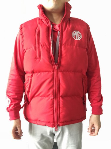 MG BRANDED GILET BODY WARMER RED SIZES MED 10377787//9//91 L XL BRAND NEW