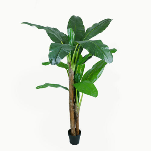 180cm Fake Potted Banana Tropical Tree Plant Faux Artificial  Office Home Decor 