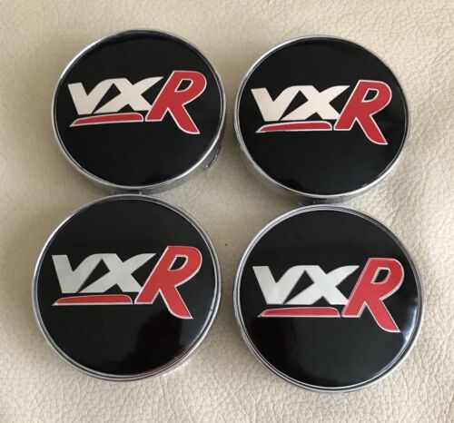 60mm Vauxhall VXR Alloy Wheel Centre Hub Caps Set for Corsa Astra VXR Zafira RED