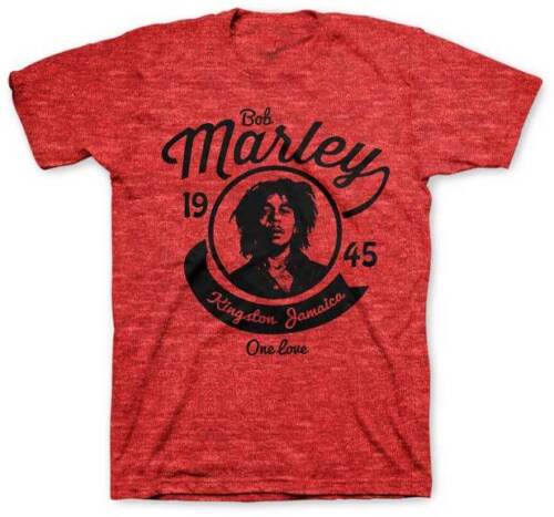 Bob Marley Kingston One Love Red Music Classic Rock Reggae Mens T Shirt ZRBM1671 