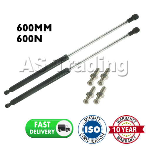 2X UNIVERSAL GAS STRUTS SPRINGS KIT CAR OR CONVERSION 600MM 60CM 600N /& 4 PINS