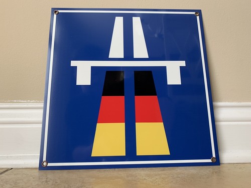 Autobahn road sign German European Porsche BMW Mercedes Audi vw 18/"