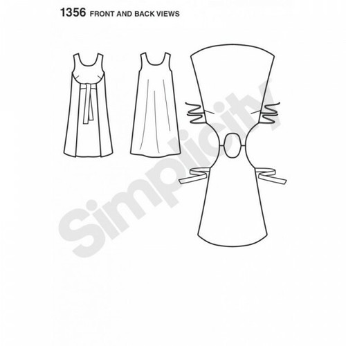 Vintage 1970s Jiffy Reversible Dress Fabric Collection Sewing Pattern 1356