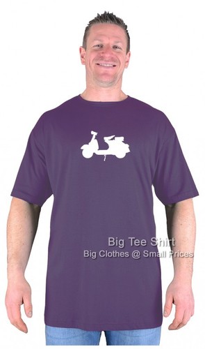 Big Mens Big Tee Shirt Scooter T-Shirt Sizes 2XL to 8XL Many Colours