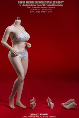 TBLeague S38A 1//6 Pale Plus Size Girls Body 12/'/' Large Breast Female Figure Toy