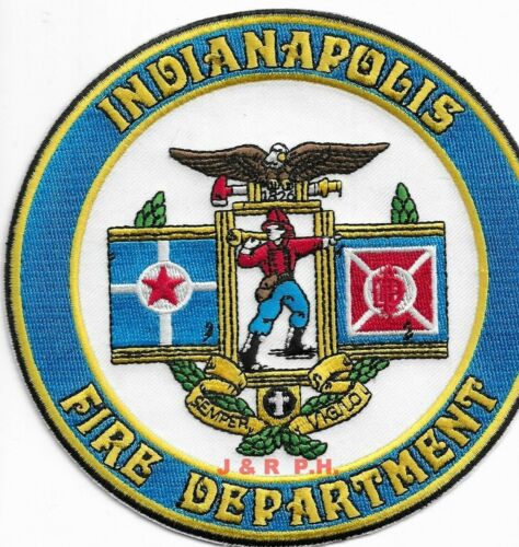 5/" round size fire patch *NEW*  Indianapolis  Fire Dept. Indiana