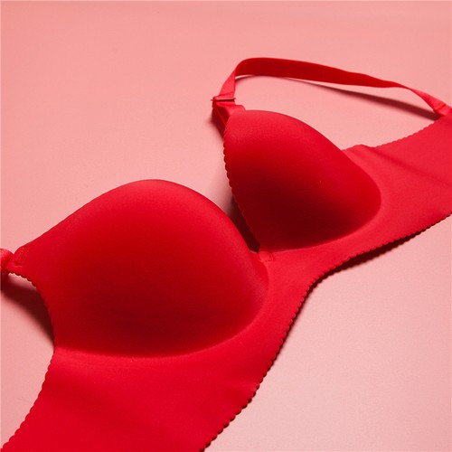 Women’s Unlined Comfy Seamless Everyday Lingerie Bra Wireless Gather Push Up Bra