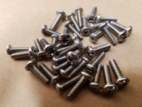 Stainless Steel Pan Head Phillips Screws 0-80/" 1//4/" 91772A055 Lots Of 100pcs
