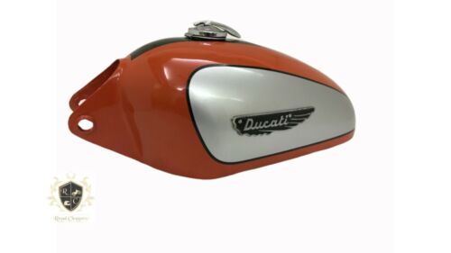 Ducati 350CC Scrambler Silver Orange /& Black Petrol Tank  /& Cap|Fits For