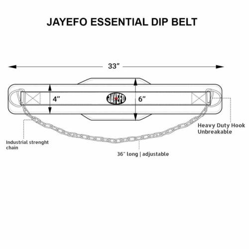 Jayefo Weight Lifting Dipping Belt Exercise Belt Fitness Gym Body Building Belt