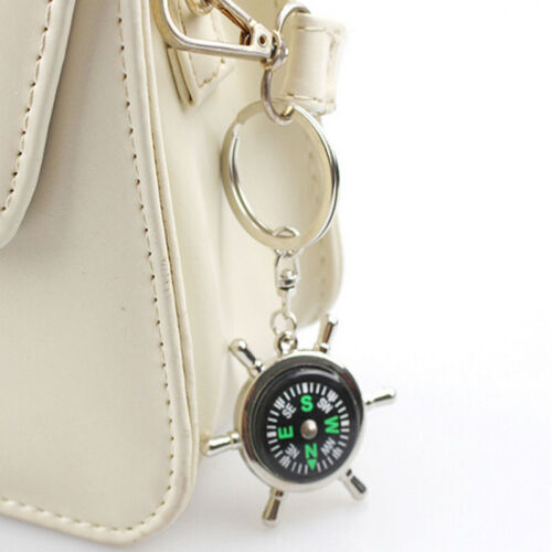 Trendy Unisex Compass Metal Car Keyring Keychain Key Chain Ring Keyfob Gifts 