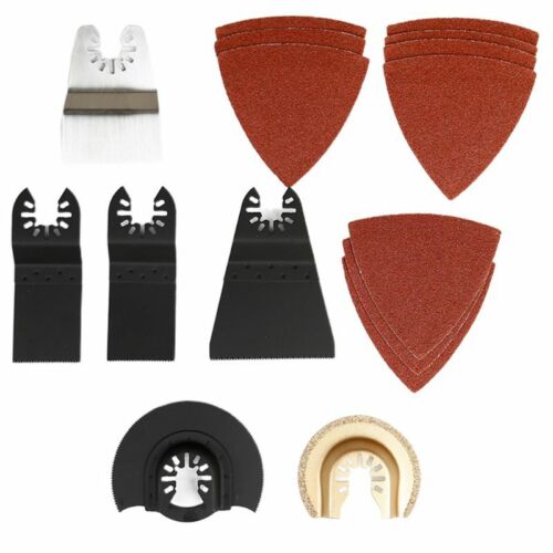 16Pcs Oscillating Multi Tool Accessories Saw Blades for Sanding Grinding Cutting