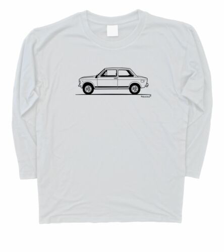 3XL Homme CROQUIS ORIGINAL FIAT 128 RALLYE T-shirt à manches longues S