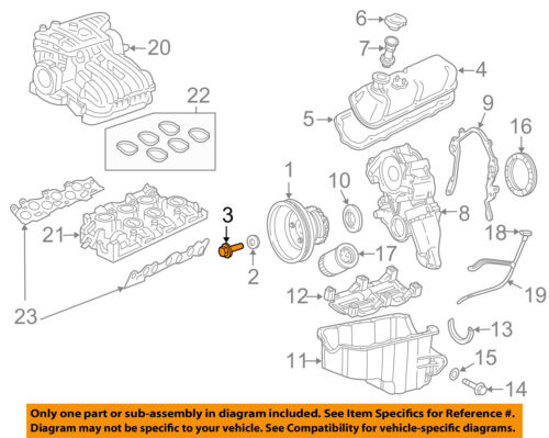 Details about  / FORD OEM 00-07 Taurus Engine Parts-Crankshaft Crank Pulley Bolt F58Z6A340A