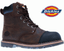 Dickies Crawford Safety Boot Leather Steel Toe Work Workwear Brown