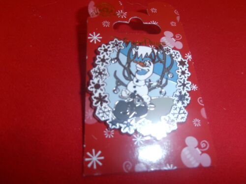 1 Disney Pin 3D  Jeweled Olaf /& Sven New on Card As Seen lotZ